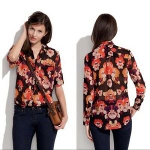 Madewell Broadway & Brooke Semi-Sheer Blouse